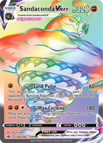 Sandaconda VMAX (206/198) [Sword & Shield: Chilling Reign] - Waypoint Games CA