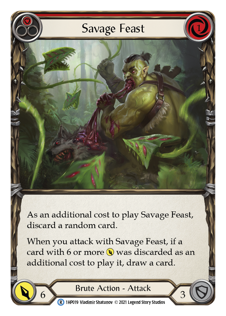 Savage Feast (Red) [1HP019] (History Pack 1) - Waypoint Games CA
