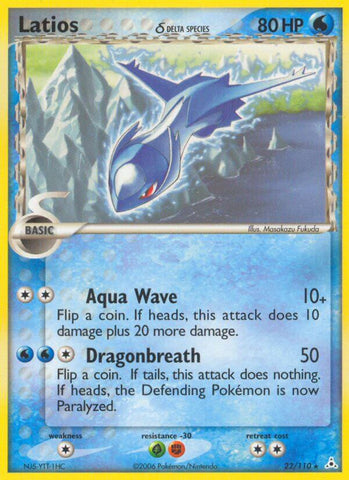 Latios (22/110) (Delta Species) (Theme Deck Exclusives) [EX: Holon Phantoms] - Waypoint Games CA