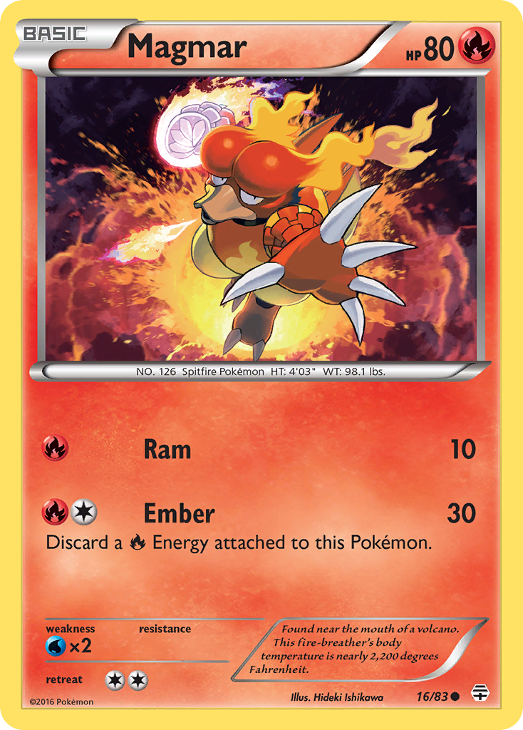 Magmar (16/83) [XY: Generations] - Waypoint Games CA