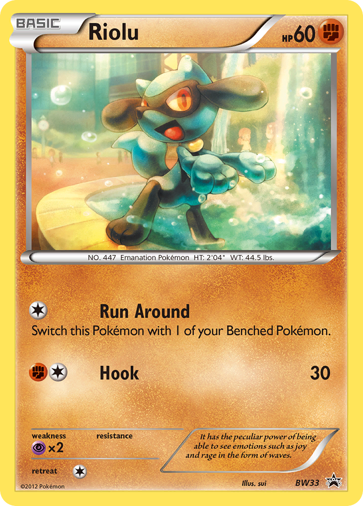 Riolu (BW33) [Black & White: Black Star Promos] - Waypoint Games CA