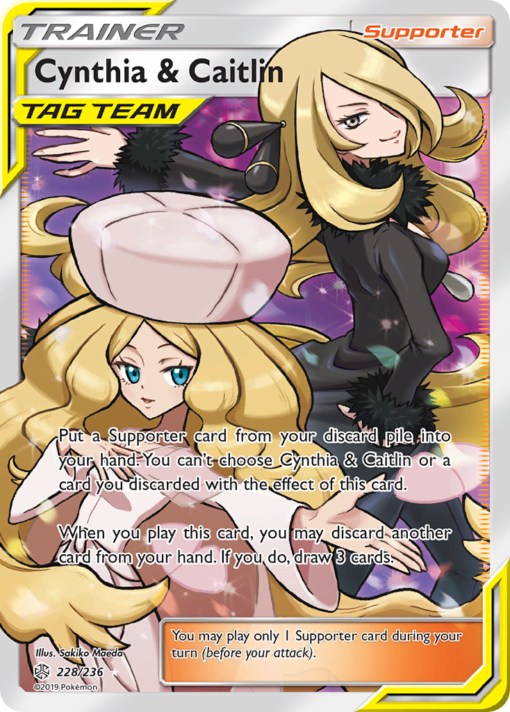Cynthia & Caitlin (228/236) [Sun & Moon: Cosmic Eclipse] - Waypoint Games CA
