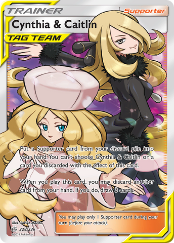 Cynthia & Caitlin (228/236) [Sun & Moon: Cosmic Eclipse] - Waypoint Games CA