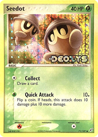 Seedot (71/107) (Stamped) [EX: Deoxys] - Waypoint Games CA