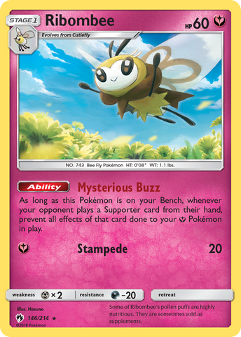 Ribombee (146/214) [Sun & Moon: Lost Thunder] - Waypoint Games CA
