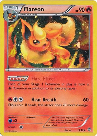 Flareon (13/98) (Cosmos Holo) [XY: Ancient Origins] - Waypoint Games CA