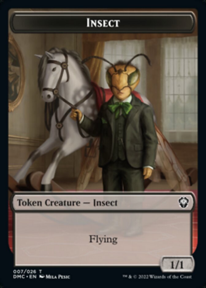 Insect // Soldier Double-sided Token [Dominaria United Tokens]