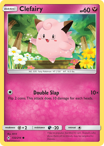Clefairy (132/214) [Sun & Moon: Unbroken Bonds] - Waypoint Games CA