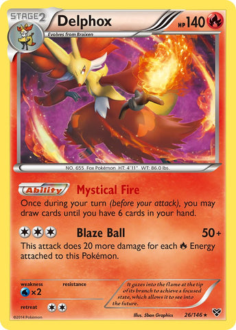 Delphox (26/146) (Cosmos Holo) (Blister Exclusive) [XY: Base Set] - Waypoint Games CA