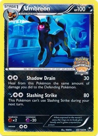 Umbreon (60/108) (Regional Championship Promo) [Black & White: Dark Explorers] - Waypoint Games CA