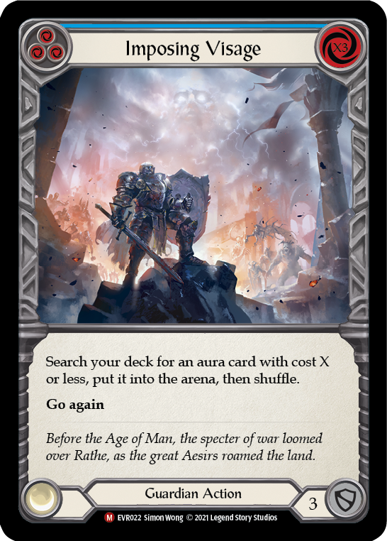 Imposing Visage [EVR022] (Everfest)  1st Edition Rainbow Foil - Waypoint Games CA