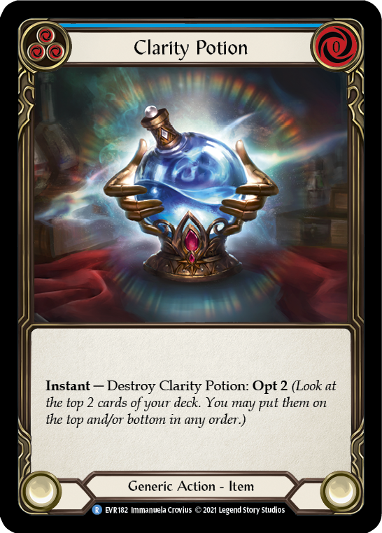 Clarity Potion [EVR182] (Everfest)  1st Edition Cold Foil - Waypoint Games CA