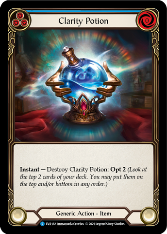 Clarity Potion [EVR182] (Everfest)  1st Edition Cold Foil - Waypoint Games CA