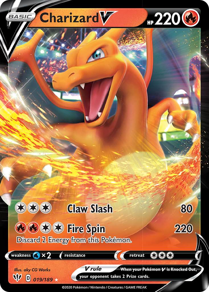 Charizard V (019/189) [Sword & Shield: Darkness Ablaze] - Waypoint Games CA