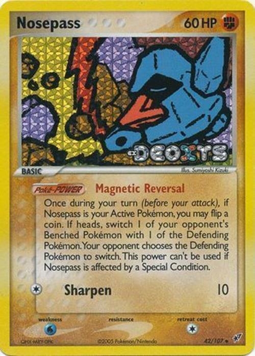 Nosepass (42/107) (Stamped) [EX: Deoxys] - Waypoint Games CA