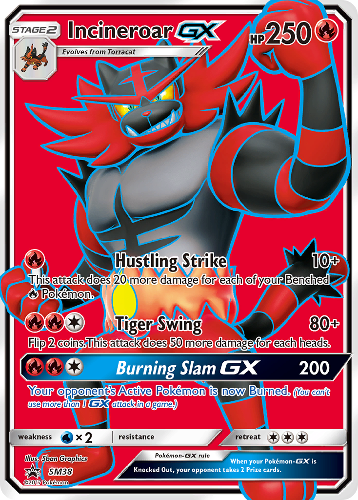 Incineroar GX (SM38) [Sun & Moon: Black Star Promos] - Waypoint Games CA