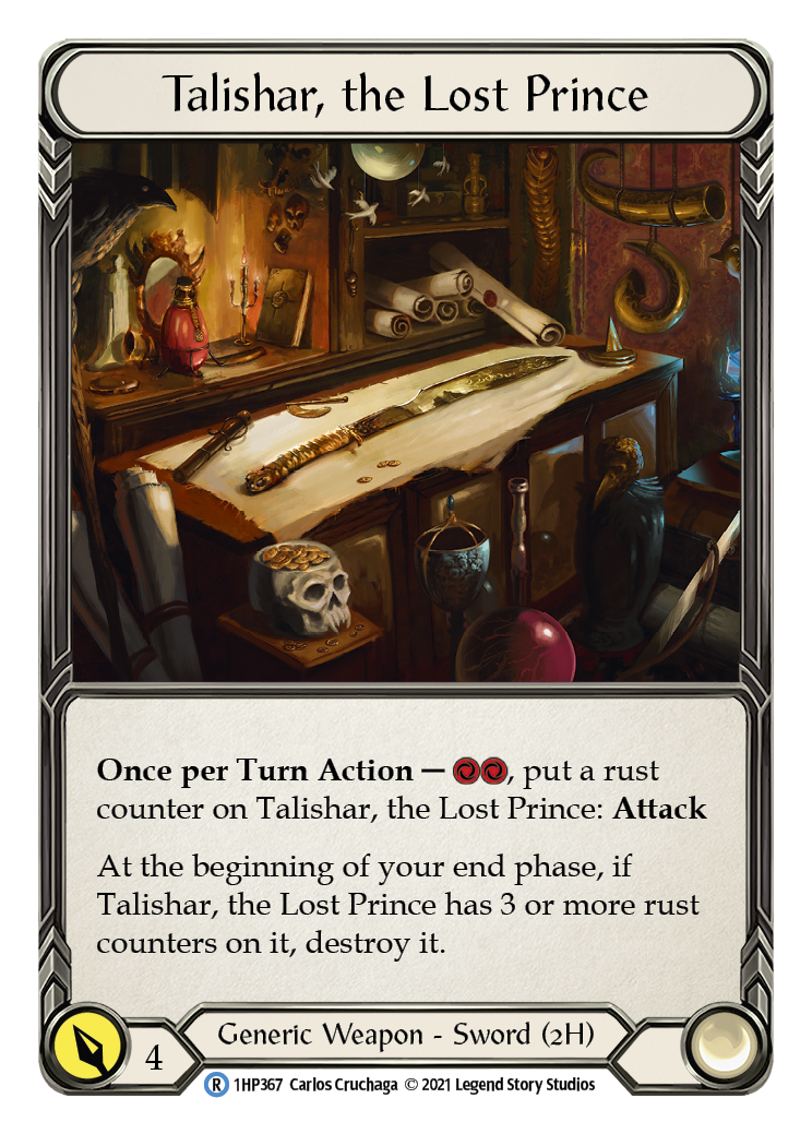 Talishar, the Lost Prince [1HP367] (History Pack 1) - Waypoint Games CA