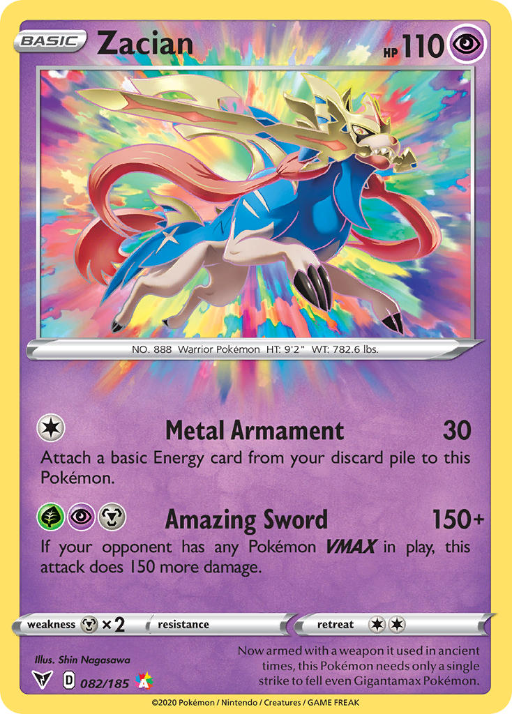Zacian (082/185) [Sword & Shield: Vivid Voltage] - Waypoint Games CA