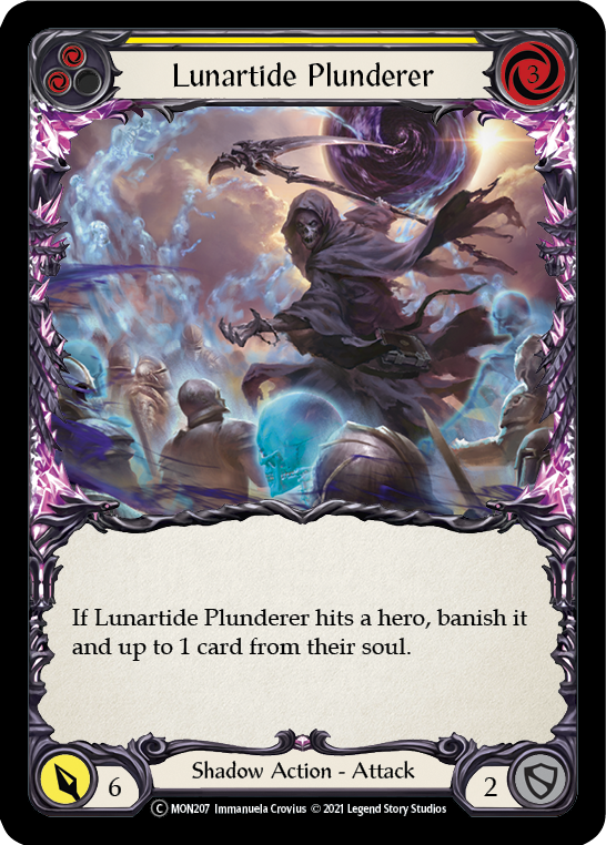 Lunartide Plunderer (Yellow) [U-MON207] (Monarch Unlimited)  Unlimited Normal - Waypoint Games CA