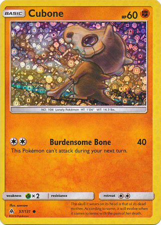 Cubone (57/131) (General Mills Promo) [Sun & Moon: Forbidden Light] - Waypoint Games CA