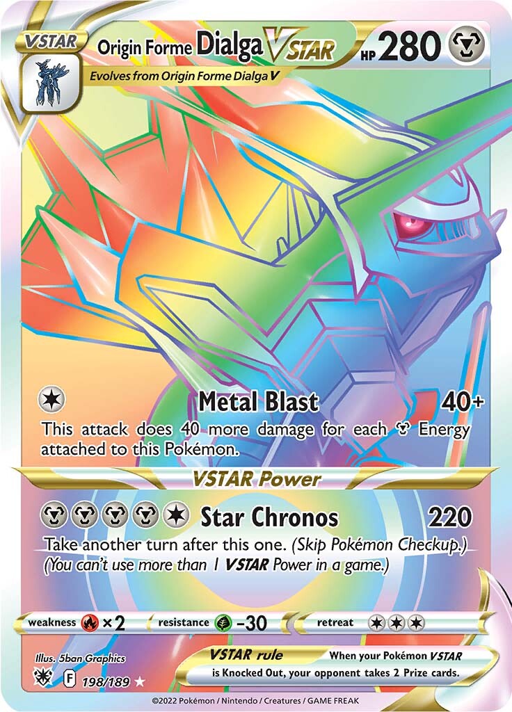 Origin Forme Dialga VSTAR (198/189) [Sword & Shield: Astral Radiance] - Waypoint Games CA