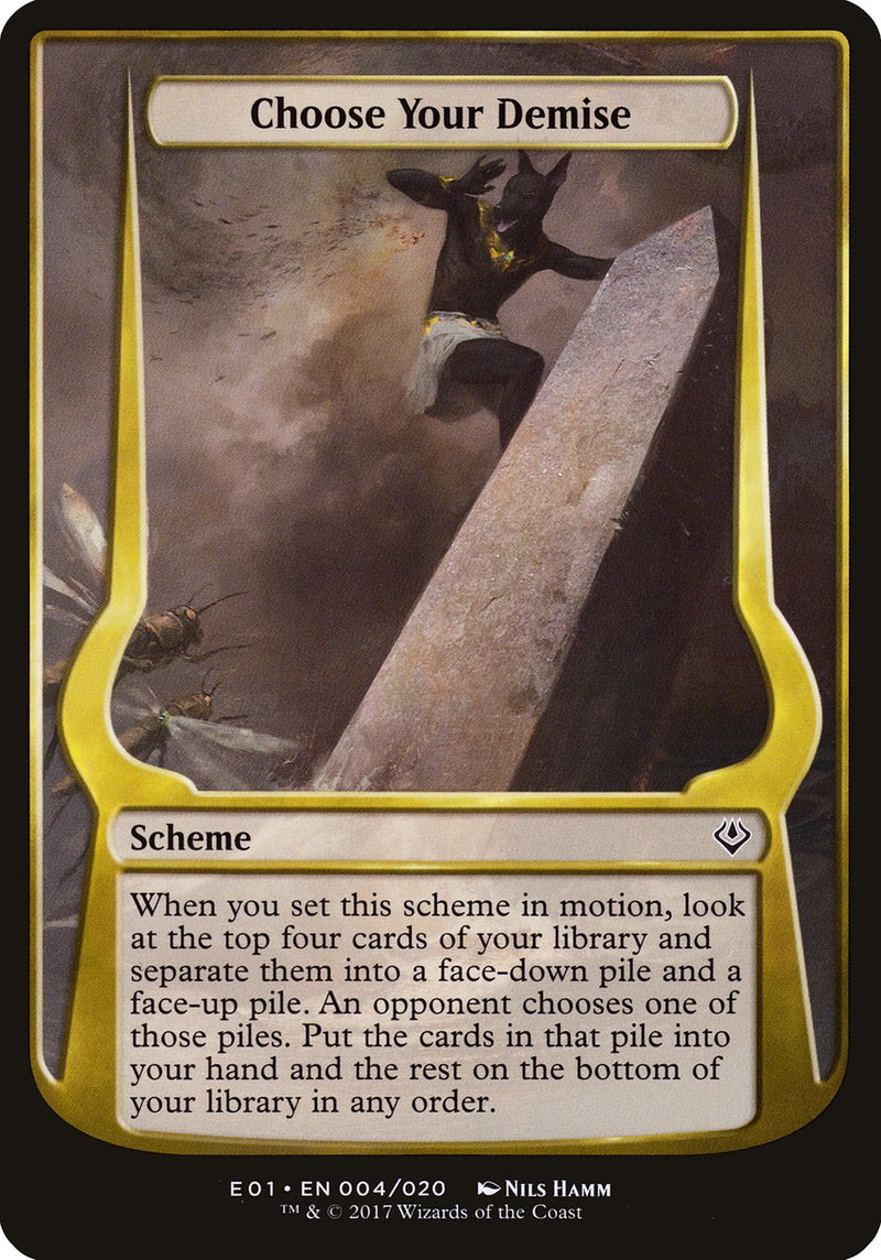 Choose Your Demise (Schemes) [Archenemy: Nicol Bolas Schemes] - Waypoint Games CA