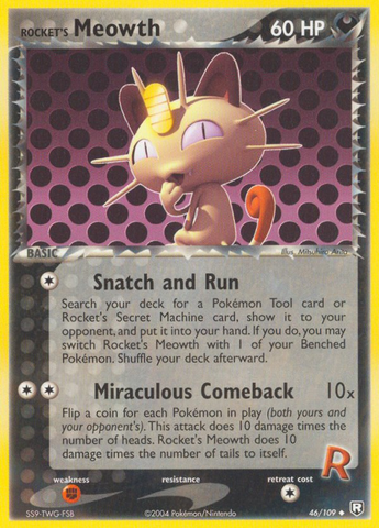 Rocket's Meowth (46/109) [EX: Team Rocket Returns] - Waypoint Games CA