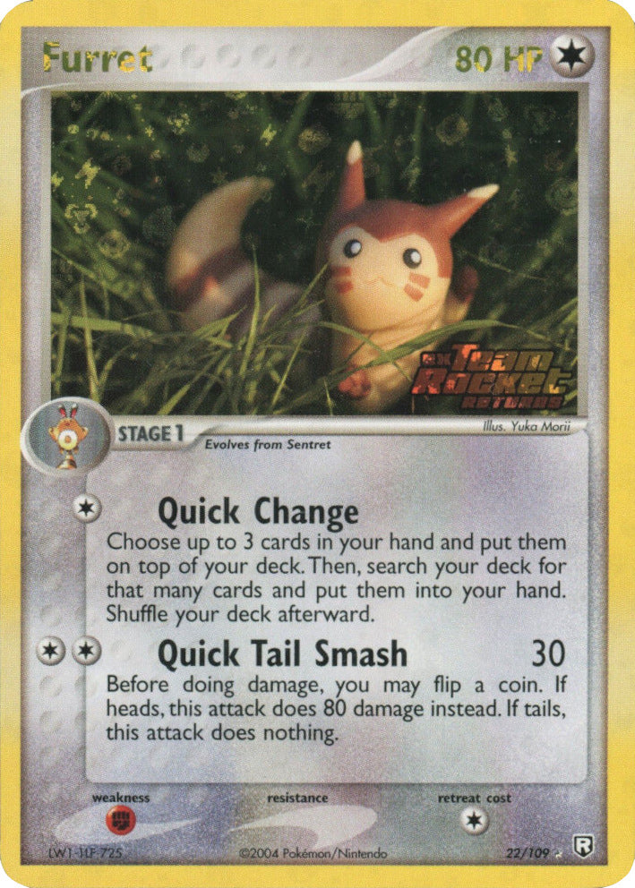 Furret (22/109) (Stamped) [EX: Team Rocket Returns] - Waypoint Games CA