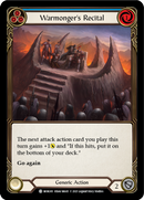 Warmonger's Recital (Blue) [MON301] (Monarch)  1st Edition Normal - Waypoint Games CA