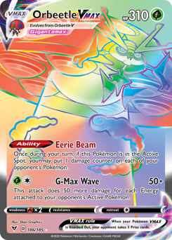 Orbeetle VMAX (186/185) [Sword & Shield: Vivid Voltage] - Waypoint Games CA