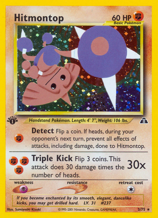 Hitmontop (3/75) [Neo Discovery 1st Edition] - Waypoint Games CA