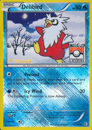 Delibird (38/149) (League Promo 1st Place) [Black & White: Boundaries Crossed] - Waypoint Games CA