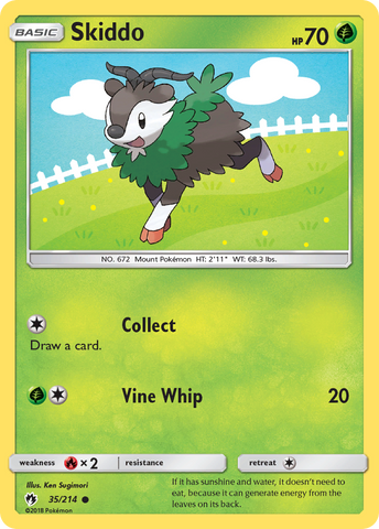 Skiddo (35/214) [Sun & Moon: Lost Thunder] - Waypoint Games CA