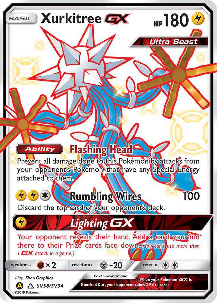 Xurkitree GX (SV58/SV94) [Sun & Moon: Hidden Fates - Shiny Vault] - Waypoint Games CA