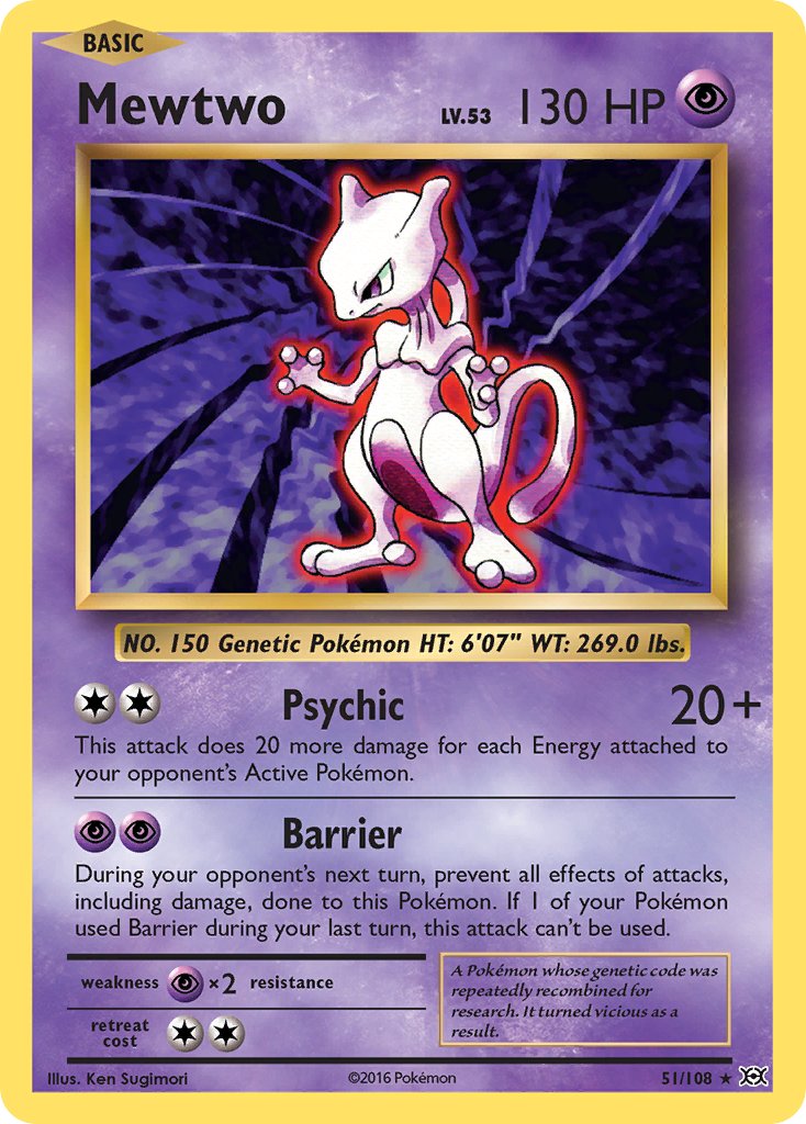 Mewtwo (51/108) (Theme Deck Exclusive) [XY: Evolutions] - Waypoint Games CA