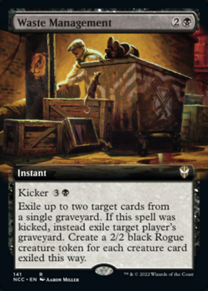Waste Management (Extended Art) [Streets of New Capenna Commander] - Waypoint Games CA