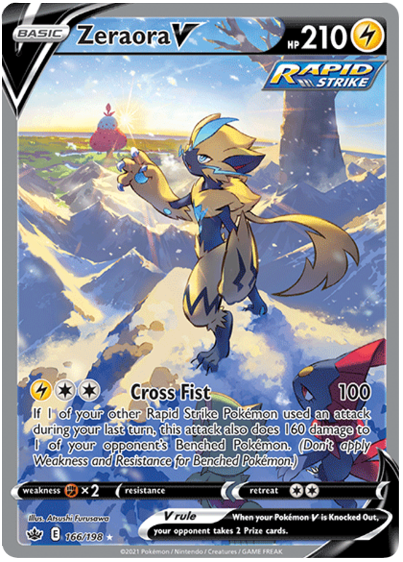 Zeraora V (166/198) [Sword & Shield: Chilling Reign] - Waypoint Games CA