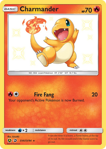 Charmander (SV6/SV94) [Sun & Moon: Hidden Fates - Shiny Vault] - Waypoint Games CA