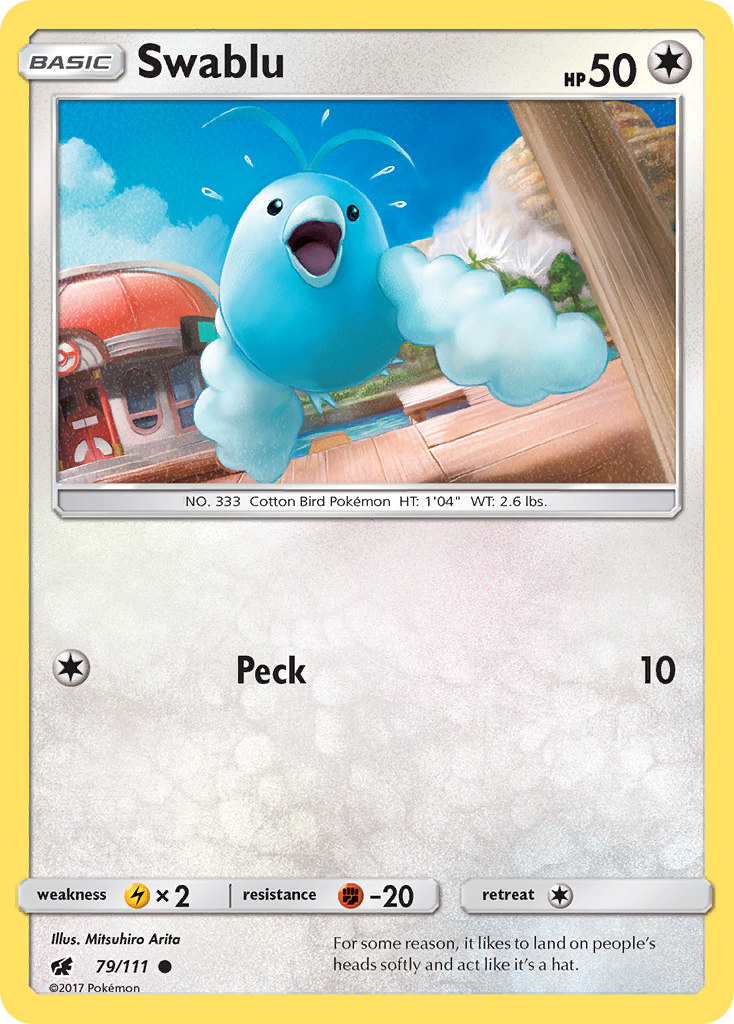 Swablu (79/111) [Sun & Moon: Crimson Invasion] - Waypoint Games CA