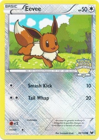 Eevee (84/108) (City Championship Promo) [Black & White: Dark Explorers] - Waypoint Games CA