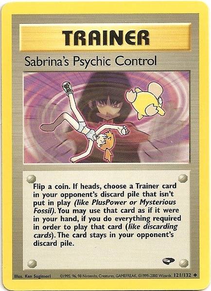 Sabrina's Psychic Control (121/132) [Gym Challenge Unlimited] - Waypoint Games CA
