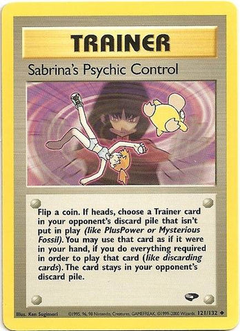 Sabrina's Psychic Control (121/132) [Gym Challenge Unlimited] - Waypoint Games CA