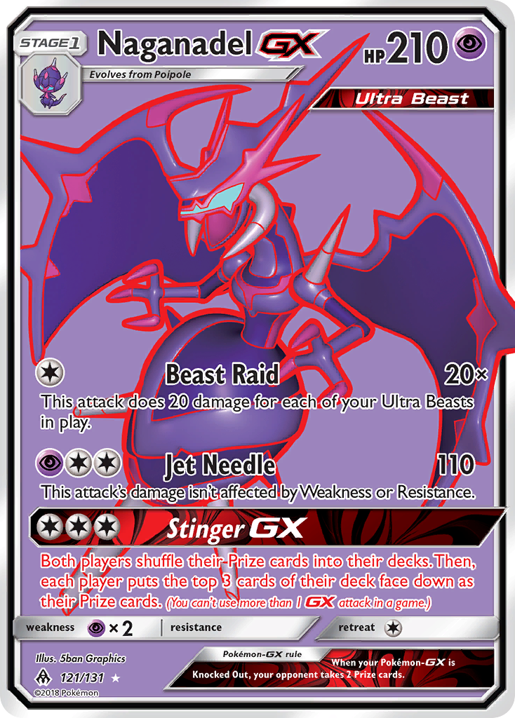 Naganadel GX (121/131) [Sun & Moon: Forbidden Light] - Waypoint Games CA