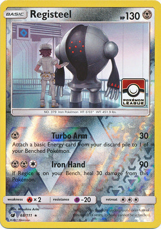 Registeel (68/111) (League Promo) [Sun & Moon: Crimson Invasion] - Waypoint Games CA