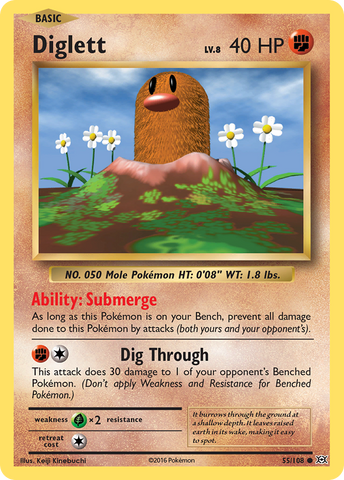 Diglett (55/108) [XY: Evolutions] - Waypoint Games CA