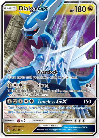 Dialga GX (100/156) [Sun & Moon: Ultra Prism] - Waypoint Games CA