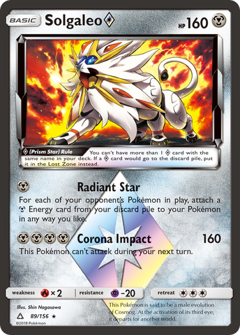 Solgaleo (89/156) (Prism Star) [Sun & Moon: Ultra Prism] - Waypoint Games CA