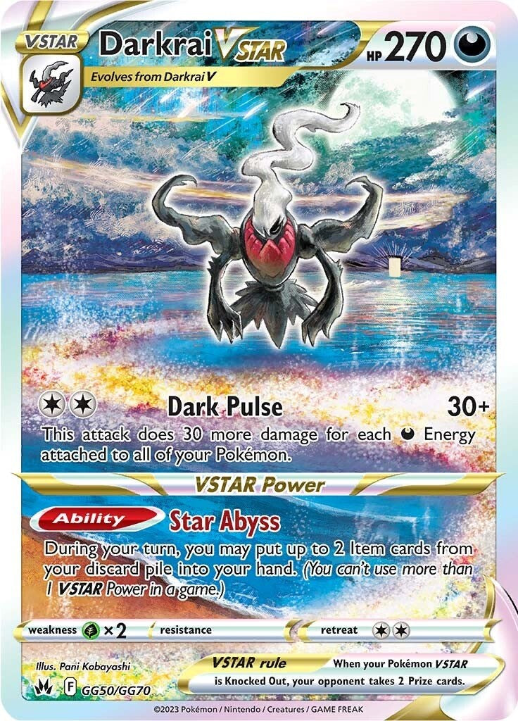 Darkrai VSTAR (GG50/GG70) [Sword & Shield: Crown Zenith] - Waypoint Games CA