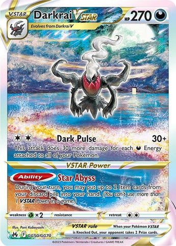Darkrai VSTAR (GG50/GG70) [Sword & Shield: Crown Zenith] - Waypoint Games CA