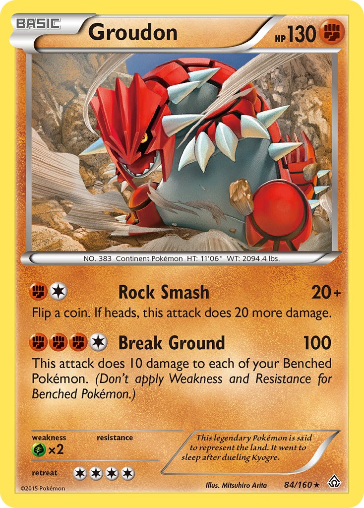 Groudon (84/160) (Theme Deck Exclusive) [XY: Primal Clash] - Waypoint Games CA
